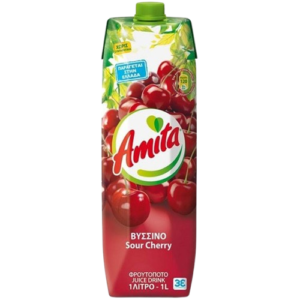 Amita Cherry Juice 1Lt – Authentic Greek Cherry Juice, No Preservatives