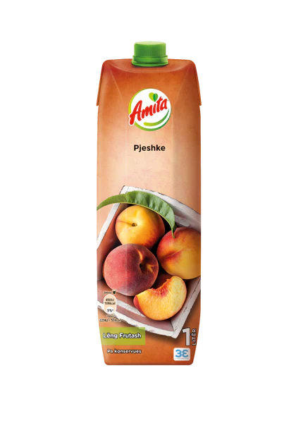 Amita Peach Juice 1Lt – Fresh, Natural Greek Fruit Juice