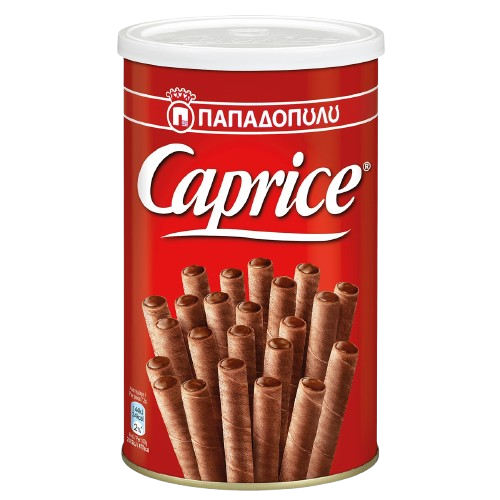Papadopoulou Caprice 250gr – Hazelnut Cocoa Wafer Rolls | Greek Premium Flavour
