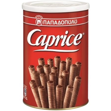 Papadopoulou Caprice 400gr – Crispy Hazelnut Wafer Rolls | Greek Premium Flavour