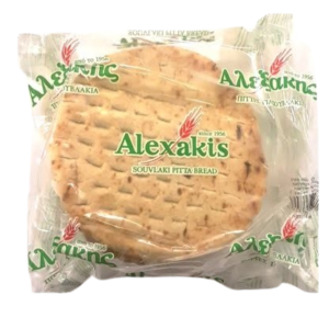 Alexakis Pita Bread 18cm – Pack of 10 Soft Greek Pitas